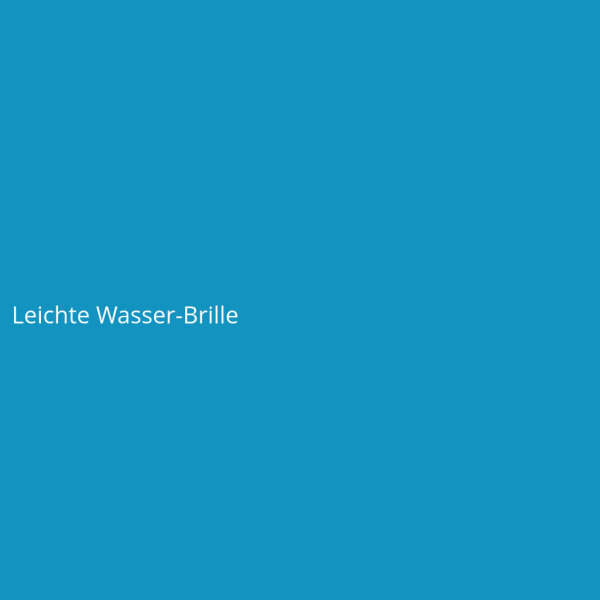 Leichte Wasser-Brille