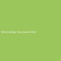 Mittelmäßiger Baumwolle-Teller