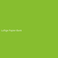 Luftige Papier-Bank